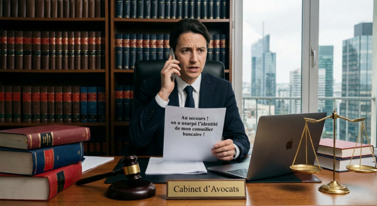 Usurpation d'identité de mon banquier, j'appelle mon avocat.